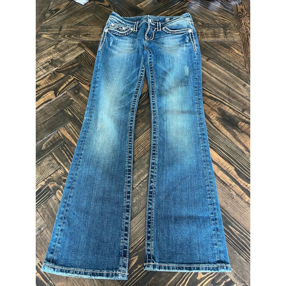 Miss Me Jeans Boot Cut Women’s 28 Country Western Thick Stitch Y2K Casual Comfy
